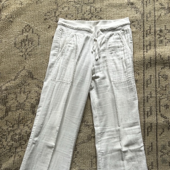 Splendid white linen-ish pull on trousers - Picture 2 of 5